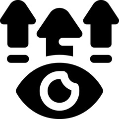 visionary glyph icon. Strong and solid vector icon for websites, mobile interfaces, presentations, and visual branding. High quality and easy to edit.