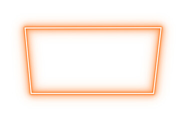 Glowing orange rectangular frame