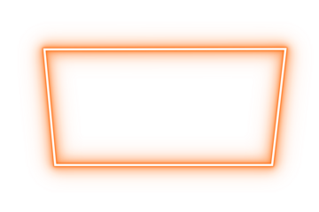 Glowing orange rectangular frame