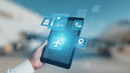 Logistics icons illustrate delivery, supply chain, warehouse, and shipping. Logistics connects global trade, logistics optimizes transport, and logistics supports inventory tracking. Gist - Powered by Adobe