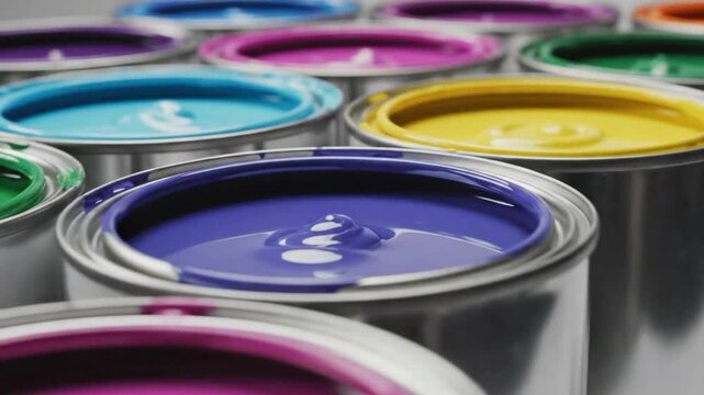 Colorful Paint Cans | Creative Colors, Art Supplies & Paint Mixing Visuals