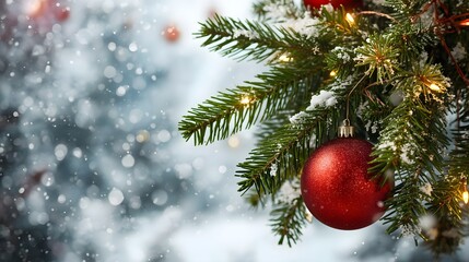 Obraz premium christmas tree decorations