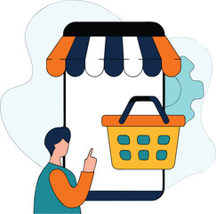 Digital Storefront Shopping Icon
