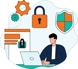 Online Data Protection Concept