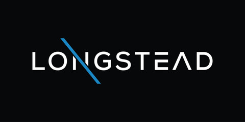 Longstead logo design font text, business graphic vector 