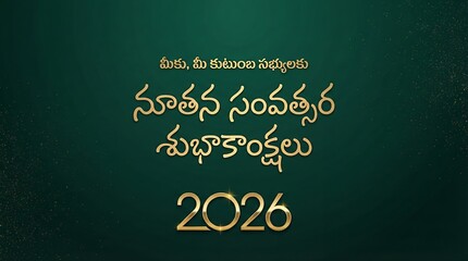 New year poster in telugu, telugu new year wishes