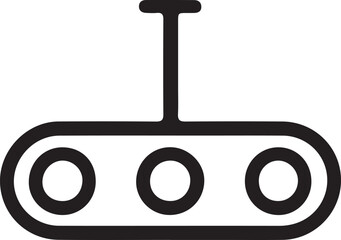 Tank with three tracks