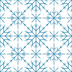 seamless pattern with snowflakes