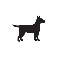 black silhouette of a dog