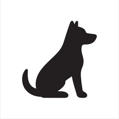 black dog vector