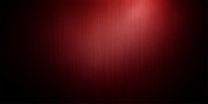 Abstract red velvet curtain backdrop with a dark stage spotlight design featuring a textured cloth pattern for theater and cinema wallpaper