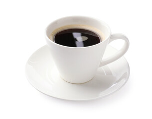 Fototapeta premium Aromatic coffee in cup isolated on white