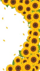 Sunflower border design