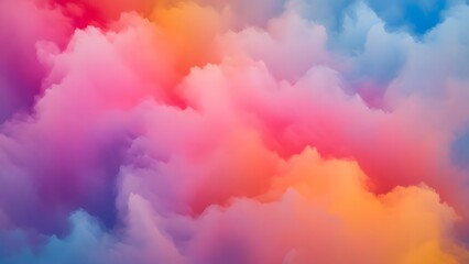 Fototapeta premium Vibrant holi celebration with colorful clouds of joy and happiness