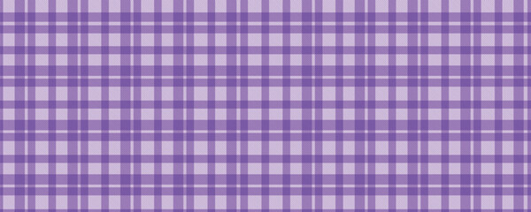 Purple gingham seamless plaid pattern background