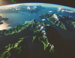 Territory Interface Background &mdash; Neutral Operational Landscape