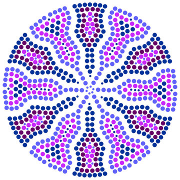 Naidoc Polka dot Style Australian Tribe Art Pattern