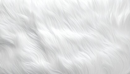Obraz premium White Fur Background Texture – Soft Fluffy Faux Fur, Top View 