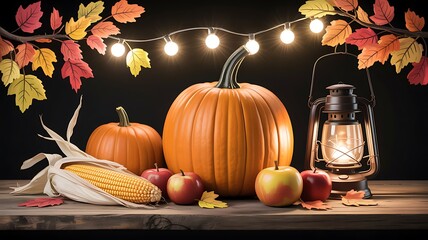 Autumn harvest still life