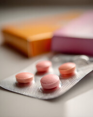 Glutathione tablets. antioxidant supplements used in modern wellness routines