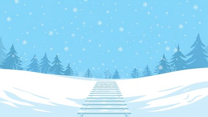 Winter wonderland stairway