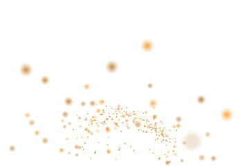 Gentle wave of soft golden bokeh dots sweeping across a white background, glowing circles of light drifting forward like warm festive fireflies in a bright, weightless celebration

