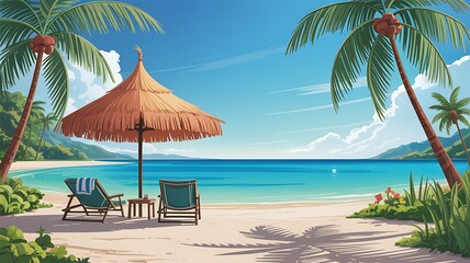 Tropical beach paradise