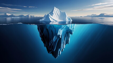 Majestic iceberg in antarctic waters