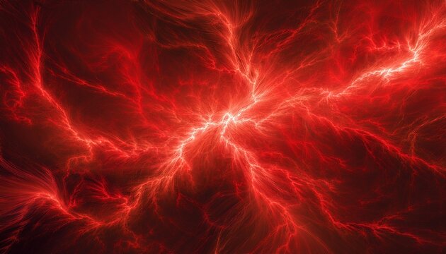 abstract red lightning cloud background banner