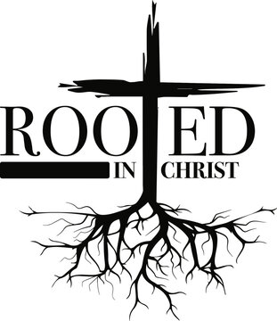 Rooted in Christ SVG, Christian Rooted in Christ SVG, Colossians 2:7 SVG