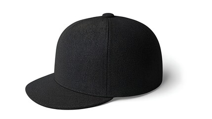 3D baseball cap mockup top perspective one hat photographed with DSLR camera 90mm lens sharp focus on crown clean white background simple branding display