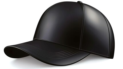 3D baseball hat mockup one hat simple composition captured with DSLR camera 85mm lens sharp focus white background brand ready