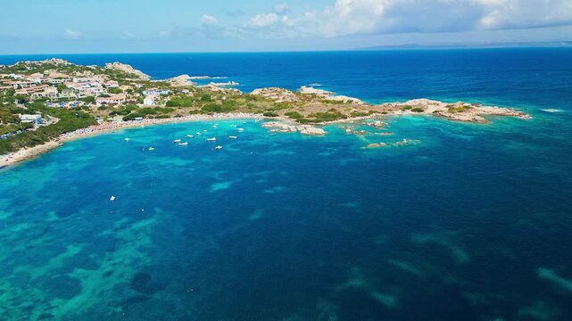Rena di Ponente & Rena di Levante (Spiaggia dei Due Mari), Sardinia &ndash; Aerial View