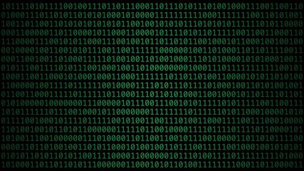 Green binary code digital background - Powered by Adobe
