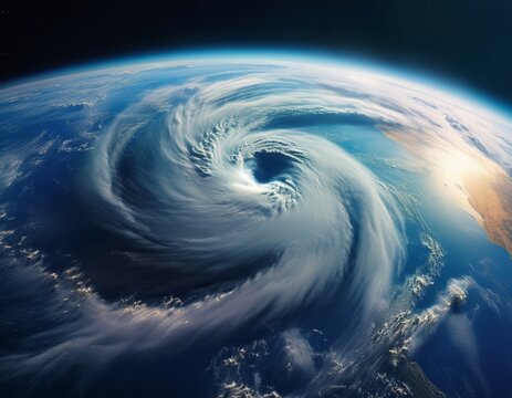earth hurricane from space - Powered by Adobe