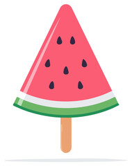 Watermelon slice on a stick fruit dessert summer refreshment