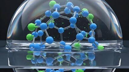 Dynamic Representation of Molecular Structures Encased in Glass Spheres for Scientific Visualization - Powered by Adobe