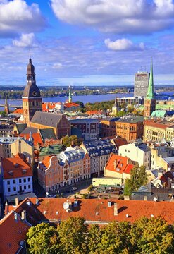 Vue sur la ville de Riga- Lettonie