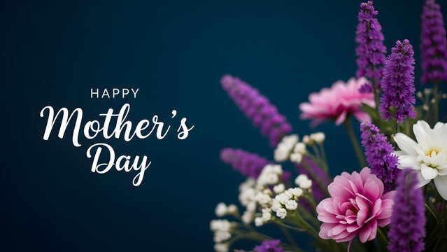 Happy mother s day floral wishes greeting card