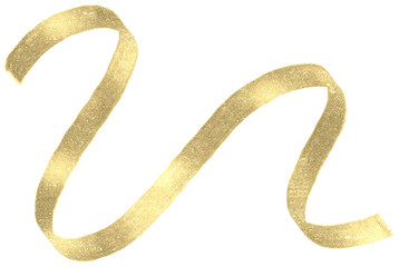 Gold glitter ribbon banner luxury illustration