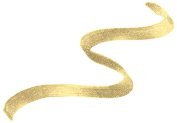 Gold glitter ribbon banner luxury illustration