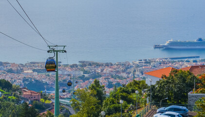 Portugal, Madeira, 13.12.2025: Cable Car Ride Over Funchal With Atlantic Ocean Panorama © Delia_Suvari