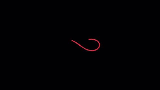 Video. Infinity symbol. Eternity concept. Mathematical symbol seamless pattern drawn in red chalk, pencil for modern design. Animation on a transparent background. 4K.