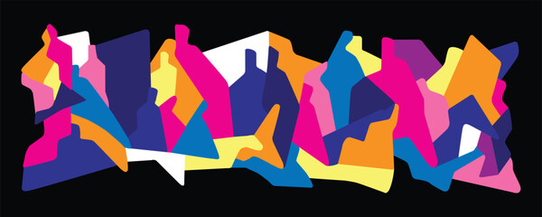  People of the future computer technology virtual reality, progress abstract vector background , multicolored illustration design element