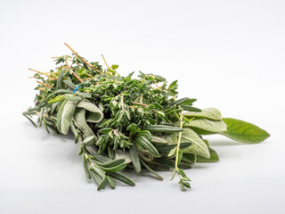 fresh herbs Fresh bunch of culinary herbs