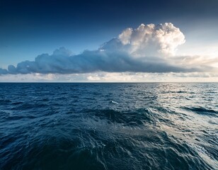 calm sea peaceful sky serenity after the storm a symbolic image representing the end of conflict and the beginning of a new era of peace and stability