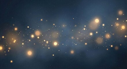 Beautiful Bokeh Lights in a Dark, Atmospheric Background