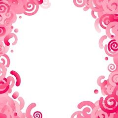 pink frame and white background for ecommerce