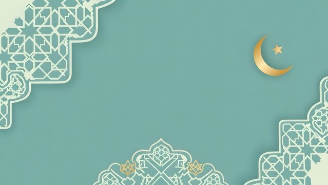 ramadan flyer background template for text