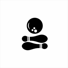 Bowling logo design with a human concept.